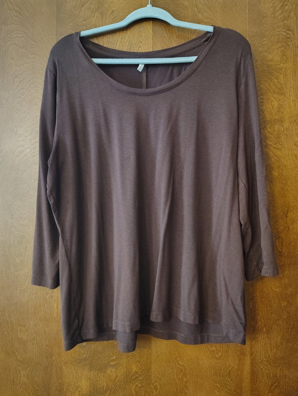 Cato Brown Sparkly Long Sleeve Tee Size XL